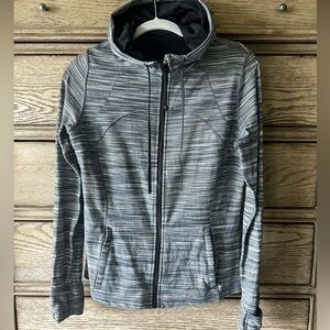 Worn twice hooded define jacket